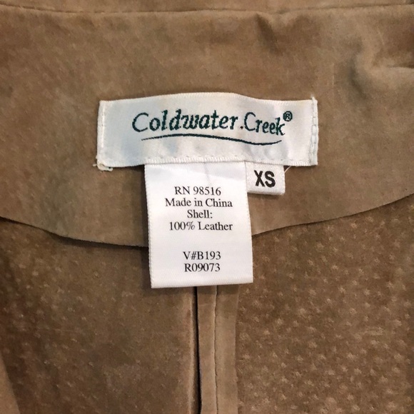 Coldwater Creek Leather Jacket/Blazer! - Picture 3 of 6
